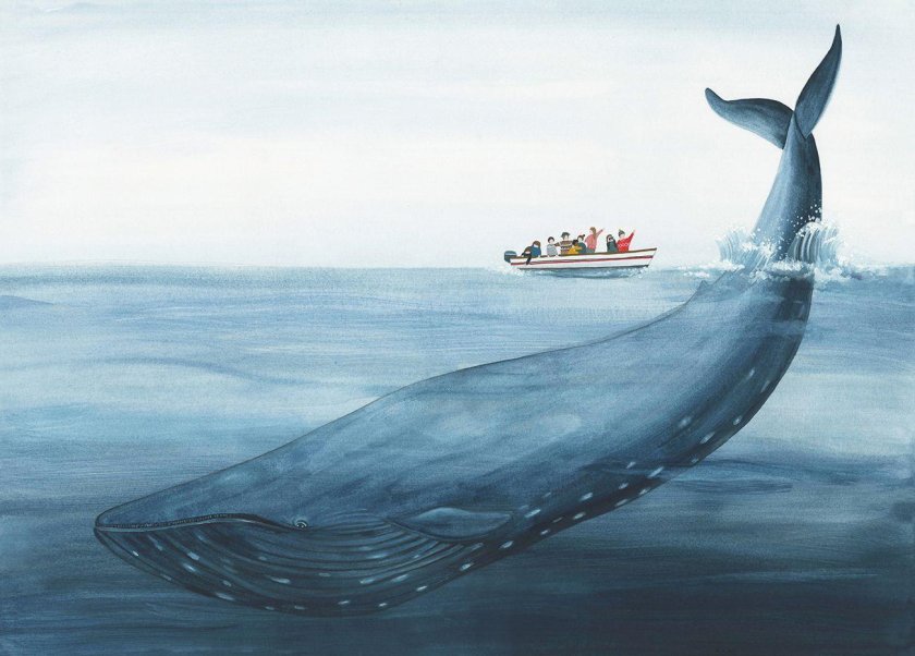 Огромный кит