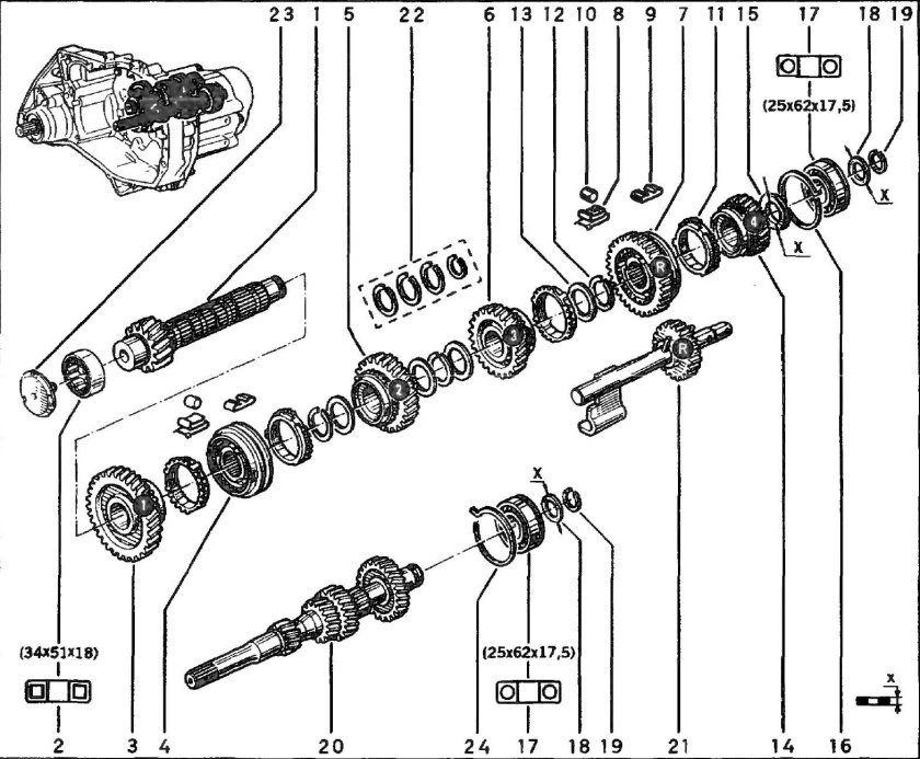 Схема КПП Логан 1.6