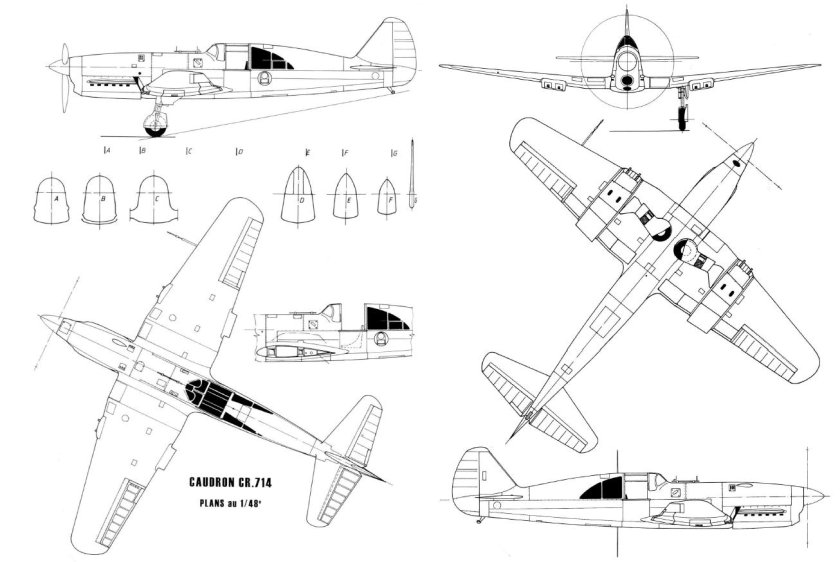 Caudron g IV чертежи