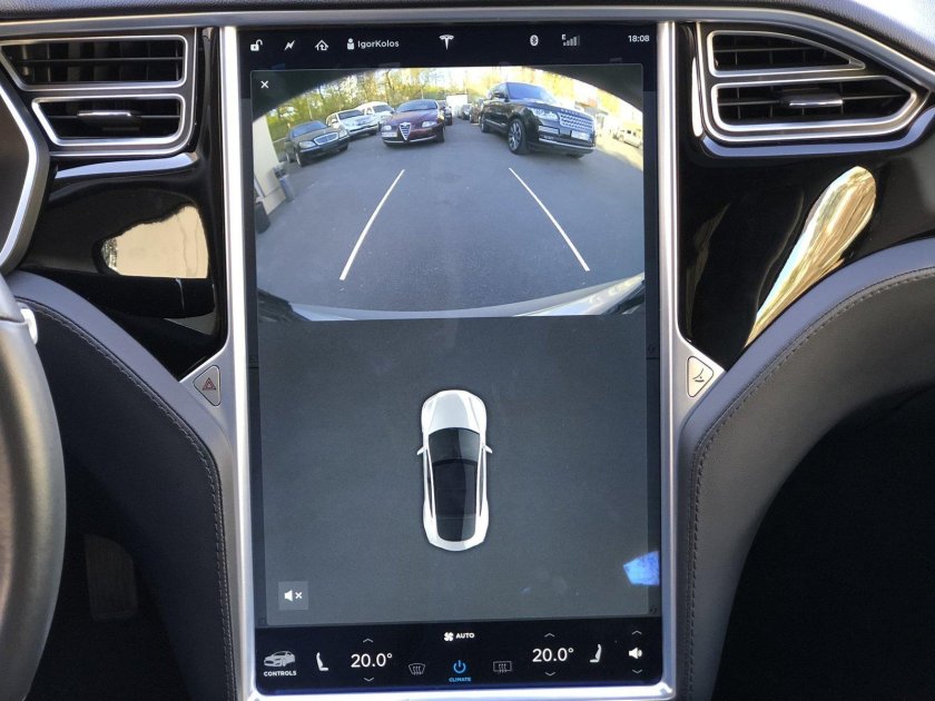 Переключатель передач в Tesla model 3