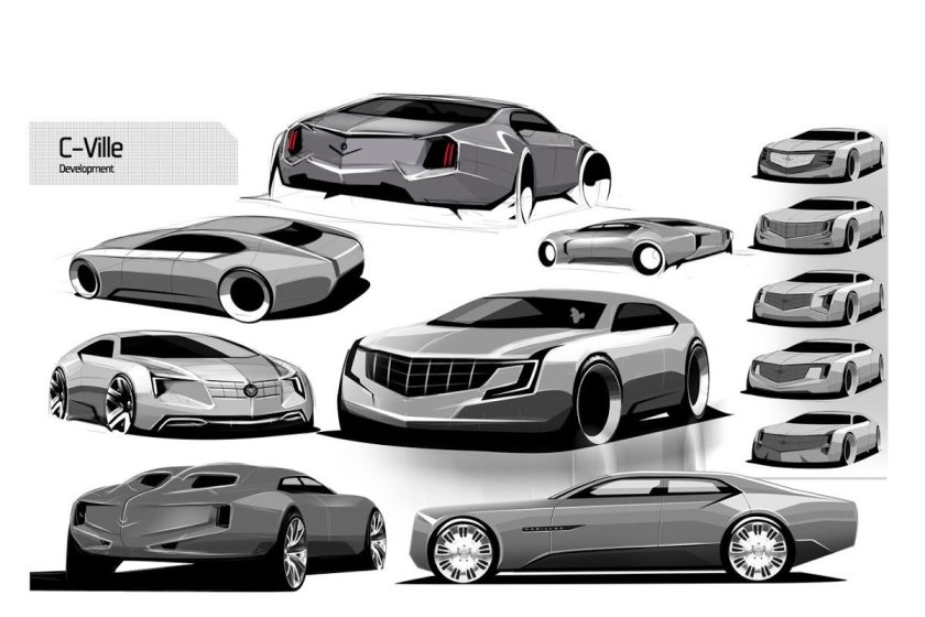 Cadillac c-ville Luxury sedan Concept