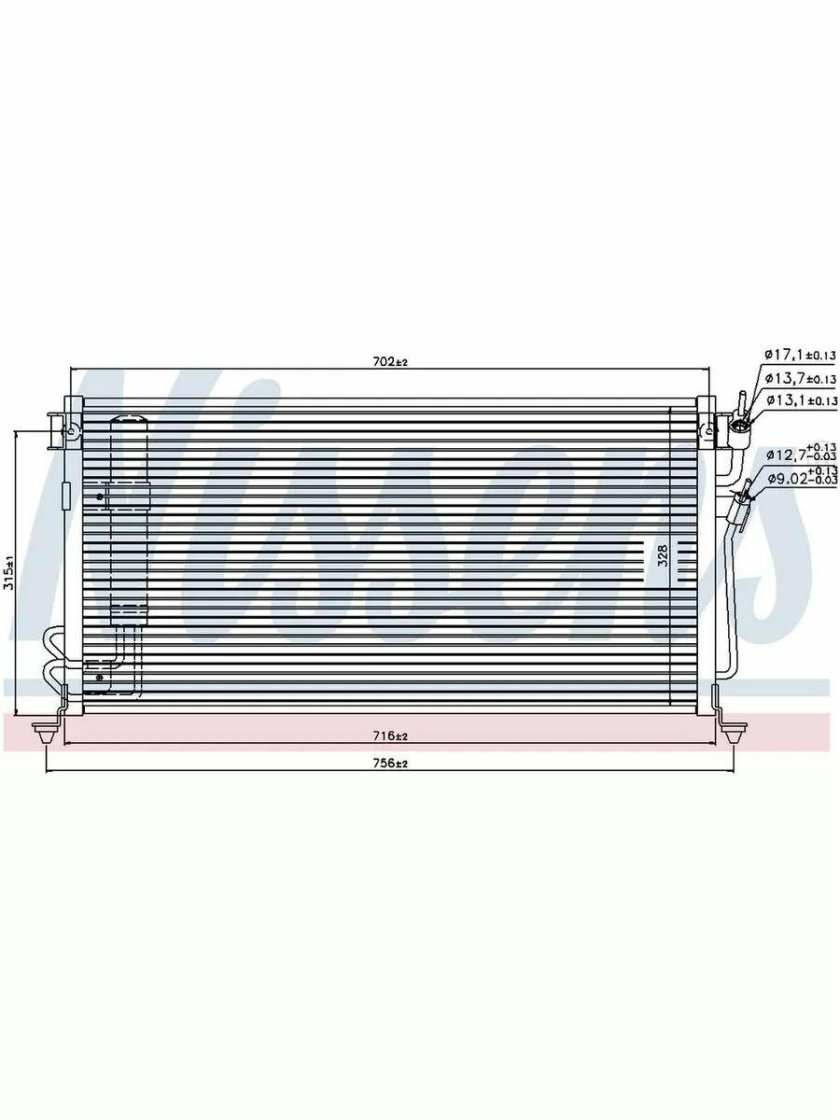 Конденсер с осушителем Mazda 3 (BL) 940149