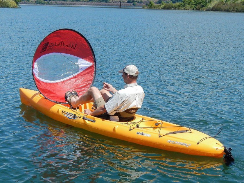 Парус на надувной каяк