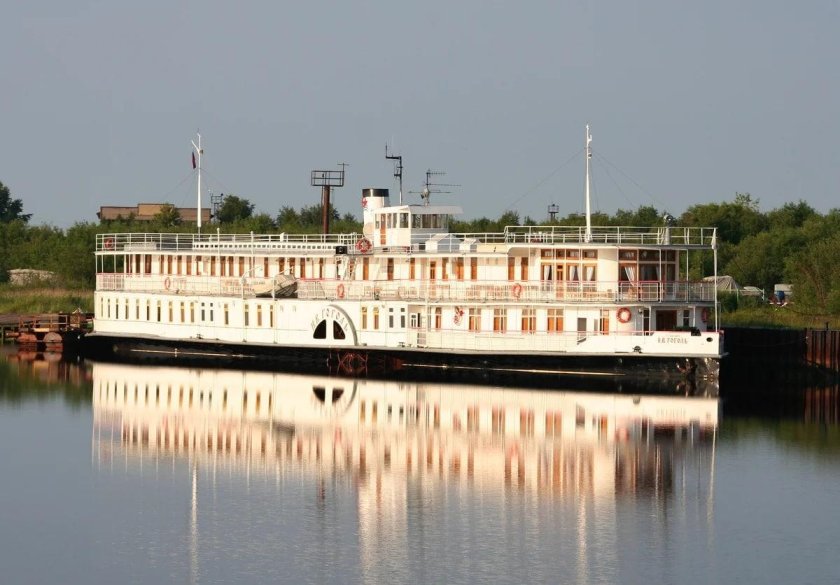 Колесный пароход Гоголь Архангельск