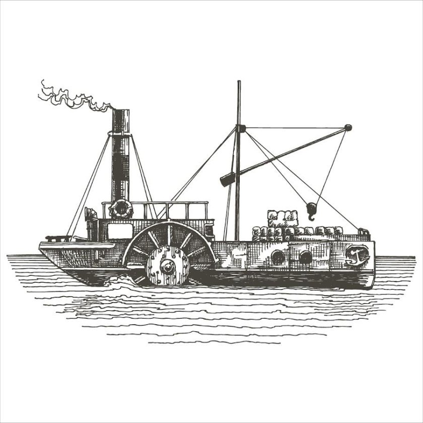 Колёсные пароходы 19 века