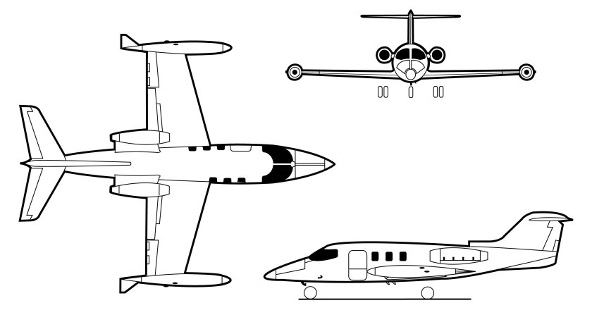 Learjet 24 самолет