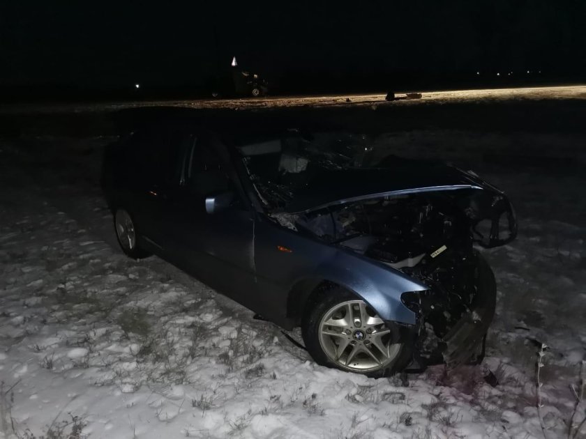 Аварии БМВ ночью зимой