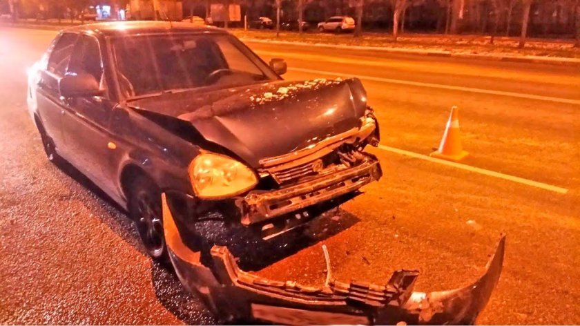 ДТП Приора черная хэтчбек