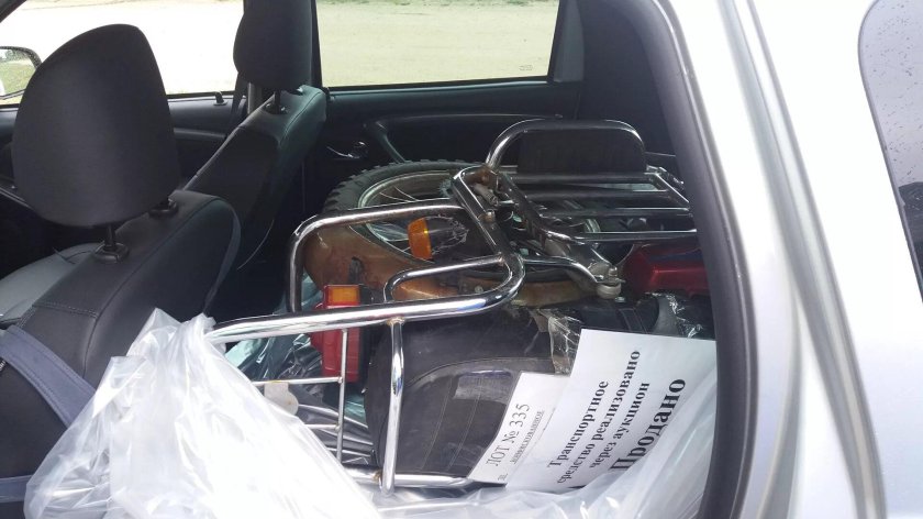 Багажник на мопед