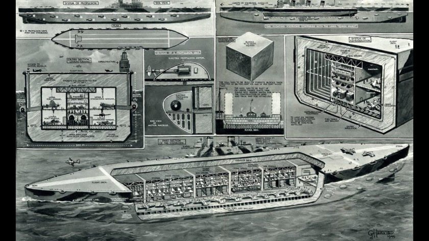Проект Хаббакук авианосец