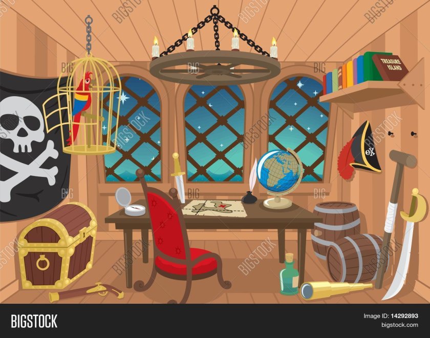 Каюта пиратского корабля