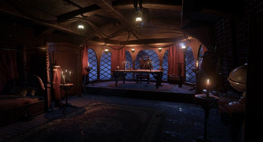 Пираты Карибского моря каюта капитана