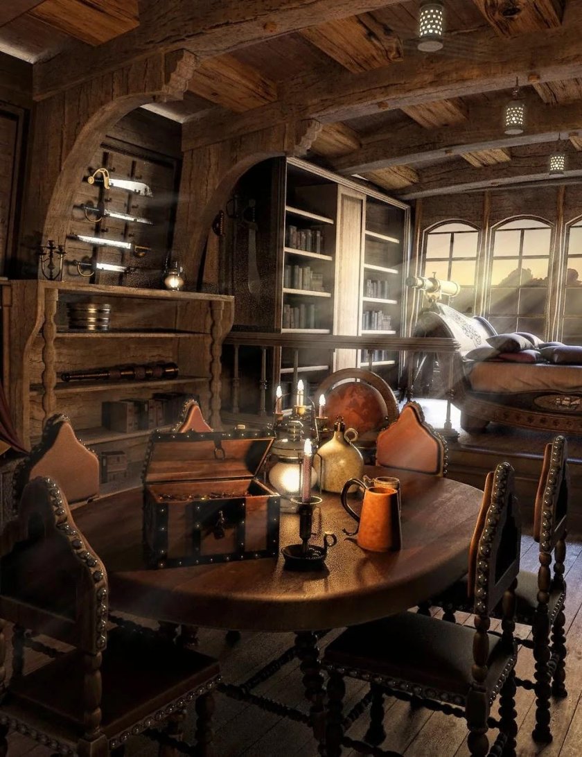 Пиратская каюта капитана