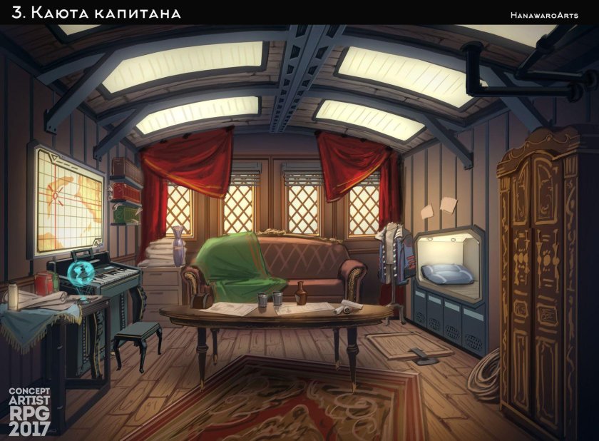 Каюта капитана 18 век