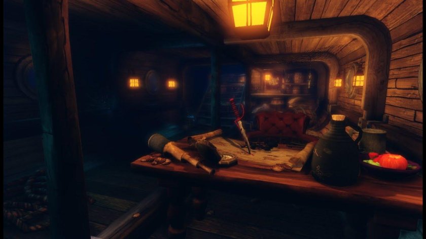 Каюта капитана корабля 18 века