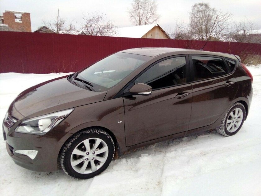 Солярис хэтчбек о 2015 коричневый