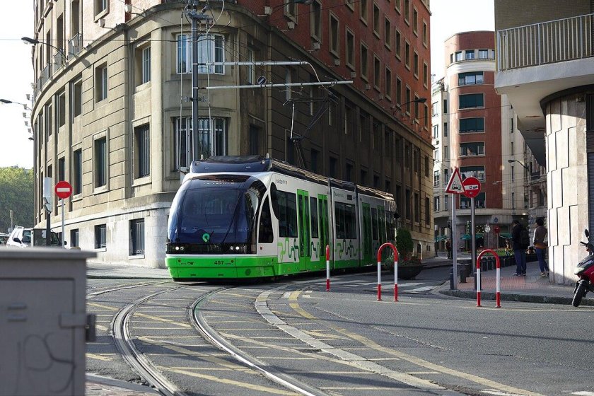 Bilbao Испания трамвай