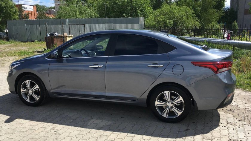 Хендай Солярис 2022 серый