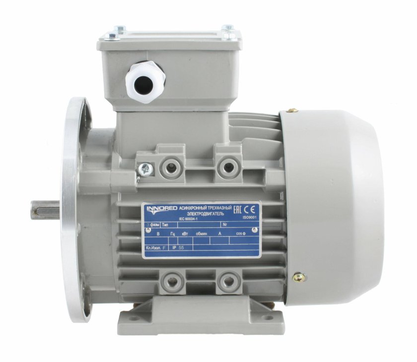 Электродвигатель однофазный асинхронный (Innored) (0,12х1400) b34, 90*11мм, 220в, ip55