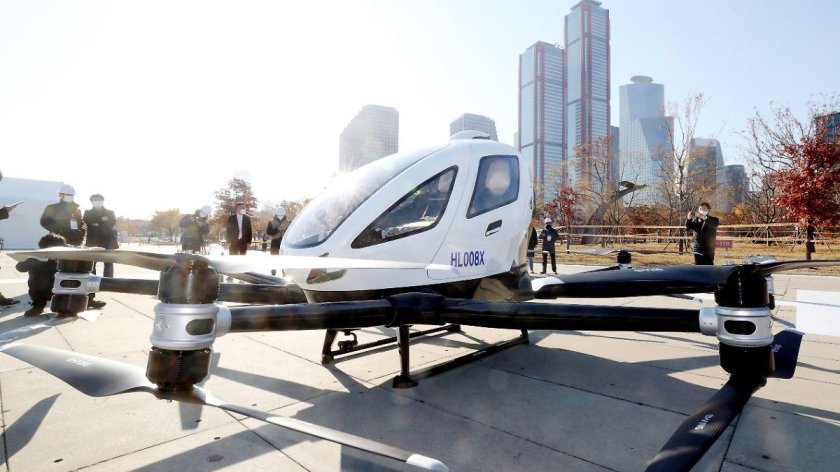 Воздушное такси дроны Китай Ehang 216