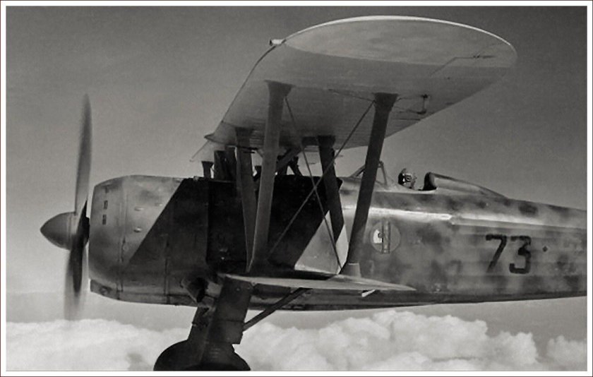 Итальянский истребитель Фиат CR.42 "Фалько" ("Сокол")