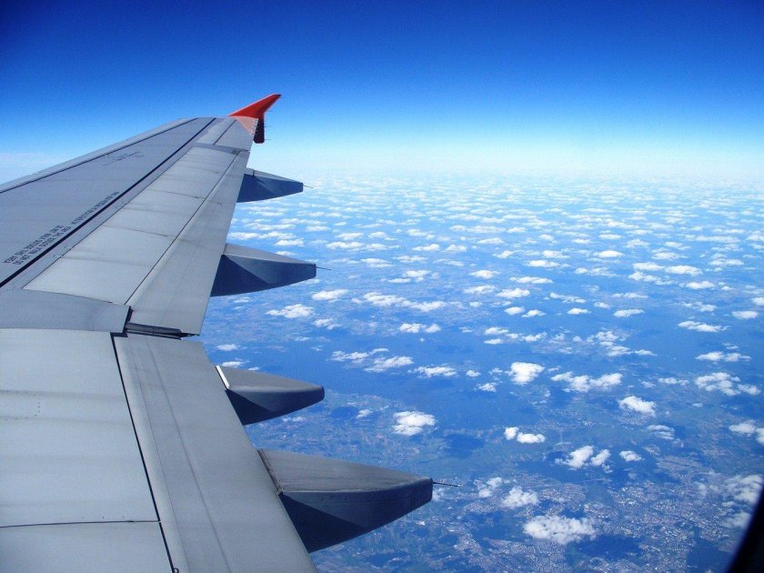 Вид с окна самолета