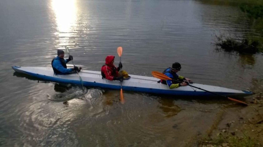 Байдарка каркасно надувная с электромотором