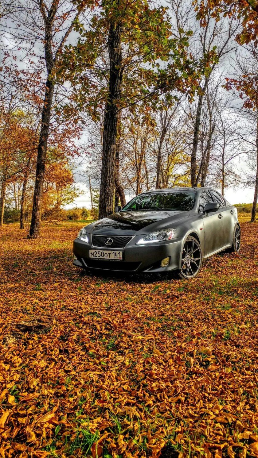 Машина осенью