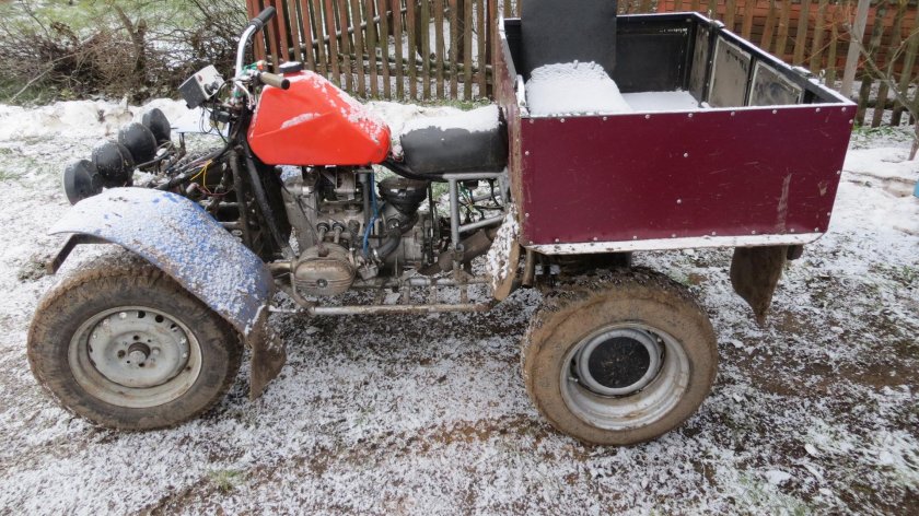 Самодельный грузовой квадроцикл