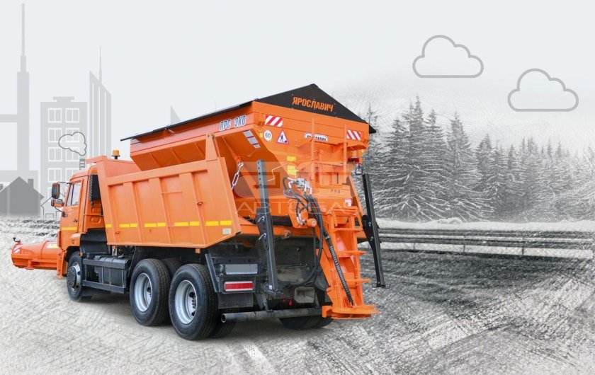 КАМАЗ 6520 пескоразбрасыватель