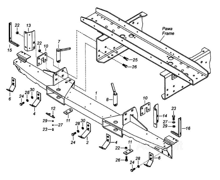 Поперечина кабины КАМАЗ 6520