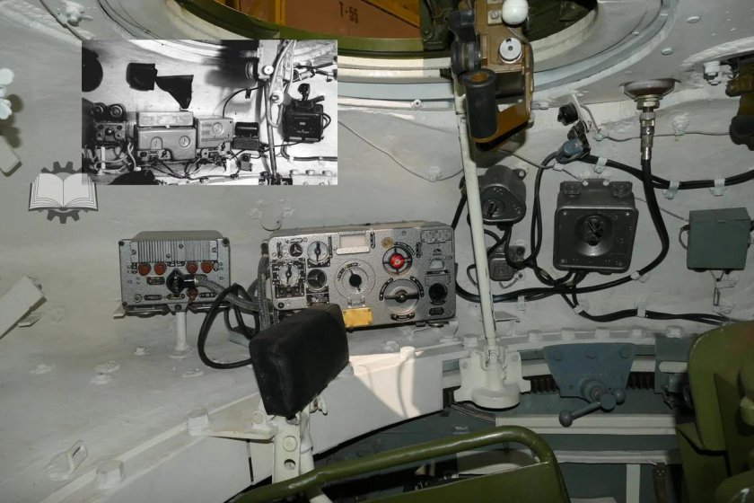 Т54 внутри башни