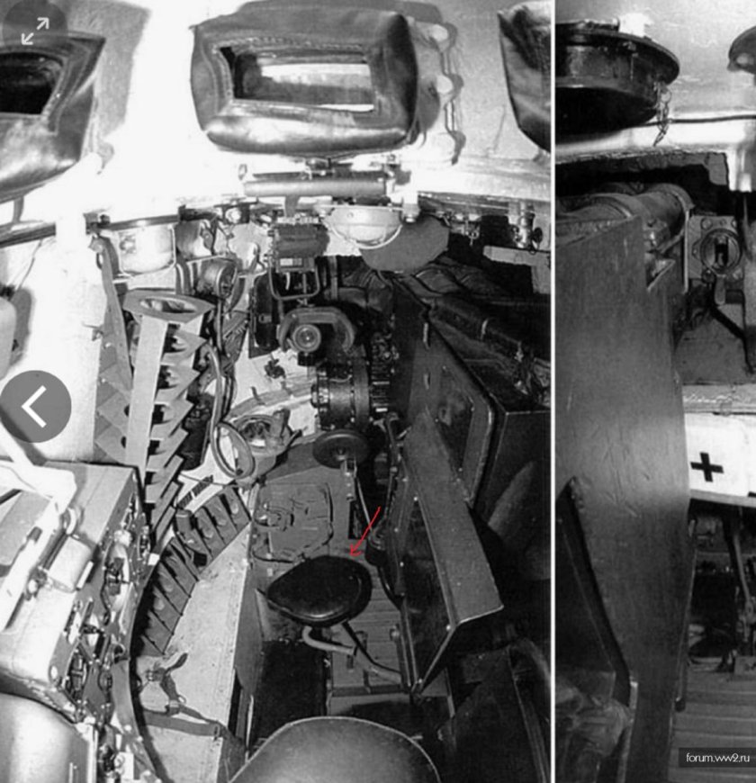 ИС-2 внутри танка