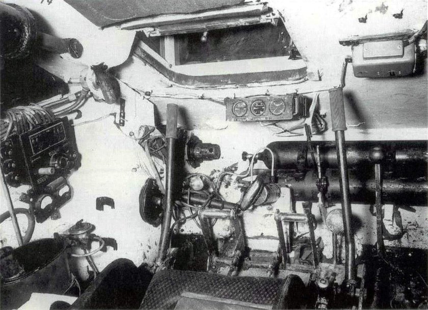 Т-34 внутри танка