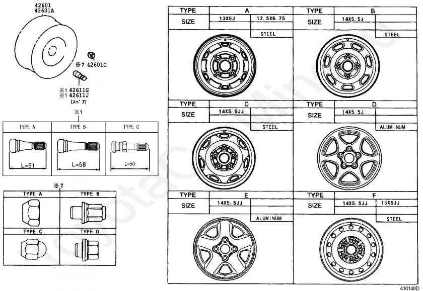 Тойота лит айс Ноах разболтовка дисков