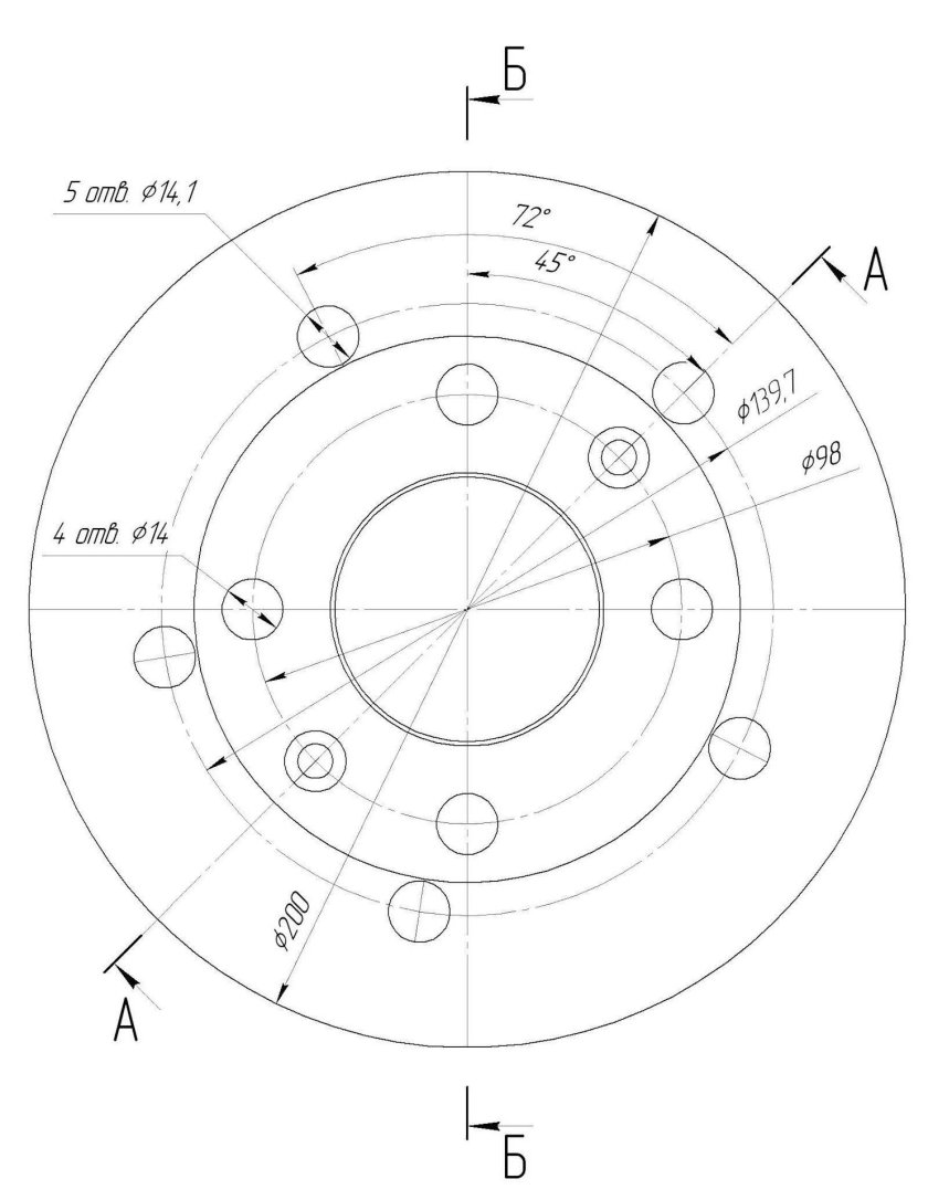 Проставка колеса ВАЗ 2121 чертеж