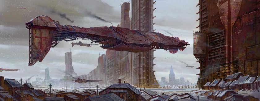 Космическая колония концепт арт