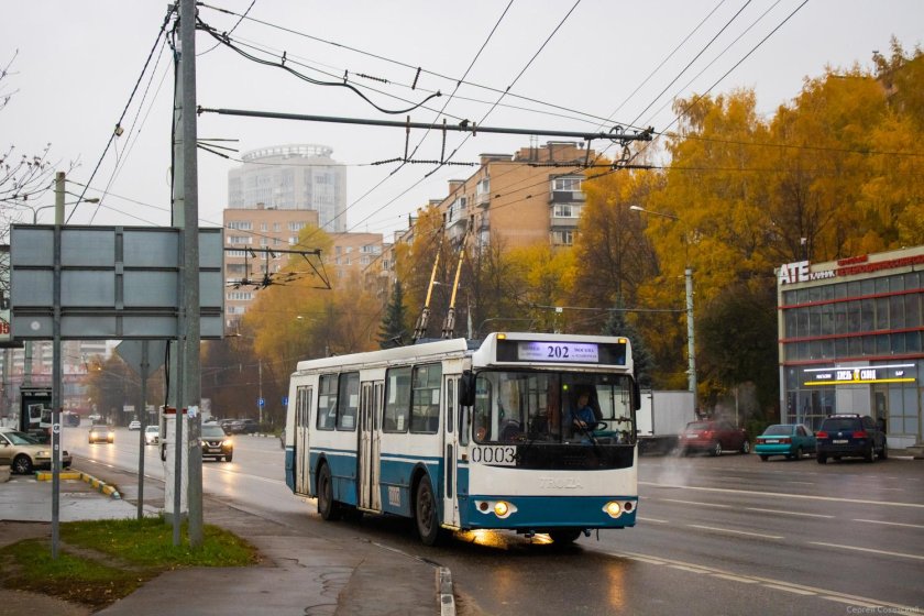 Химки надпись троллейбус