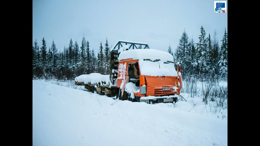 КАМАЗ Север зимник Якутия
