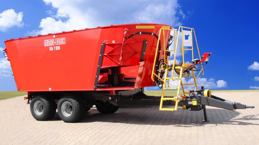 Миксер-кормораздатчик двухроторный т-659 14м³