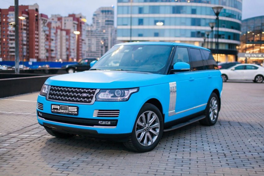 Рендж Ровер голубой