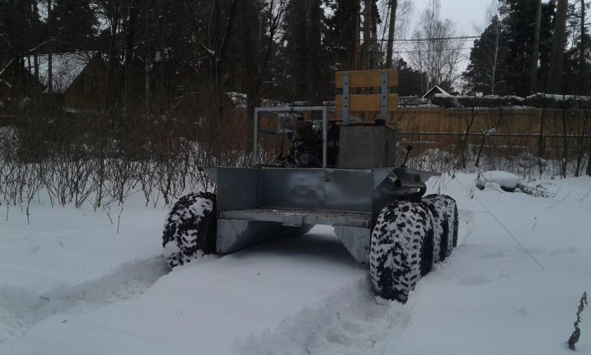 Шестиколесный вездеход самоделка
