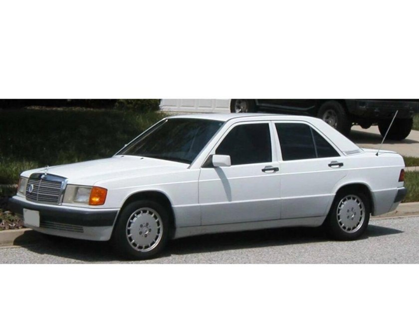 Мерседес 190е белый