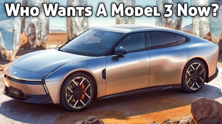 China's tesla rival shows new super-sleek sedan