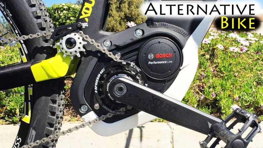 Электровелосипед с кареточным мотором