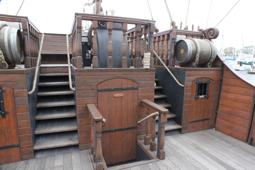 Палуба старинного корабля