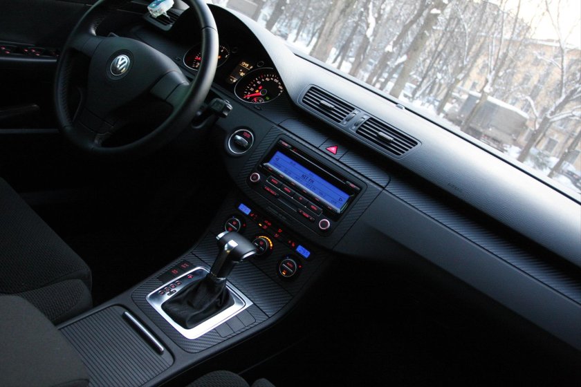 Volkswagen Passat b6 салон ночью