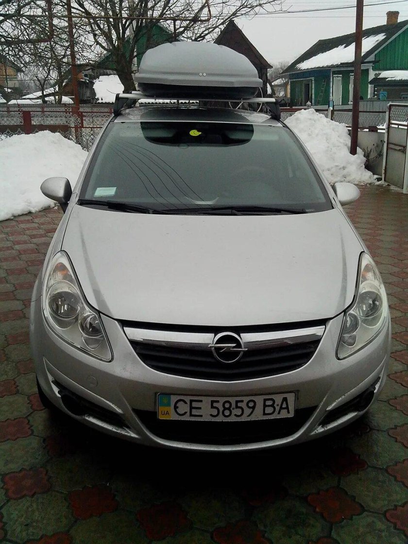 Бокс на крышу Opel Corsa d