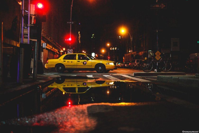 Такси вечером