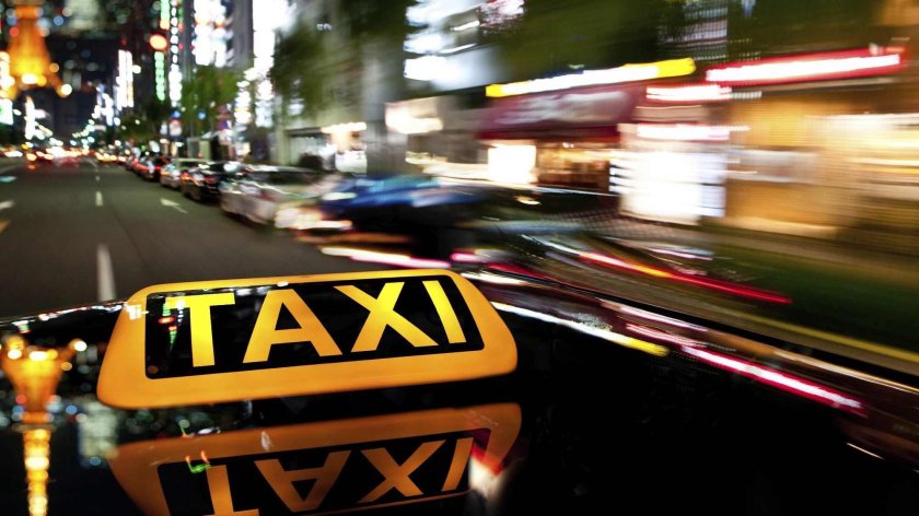 Ночной город такси